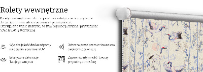 Rolgordijn voor het raam Reigers