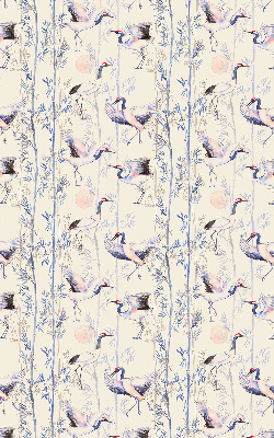 Rolgordijn voor het raam Reigers