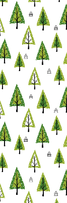 Rolgordijn verduisterend Getekend bos