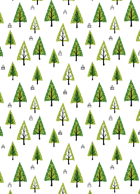 Rolgordijn verduisterend Getekend bos