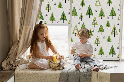 Rolgordijn verduisterend Getekend bos