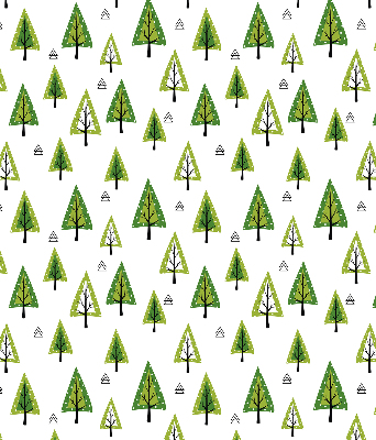 Rolgordijn verduisterend Getekend bos