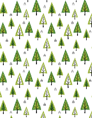 Rolgordijn verduisterend Getekend bos