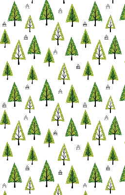 Rolgordijn verduisterend Getekend bos