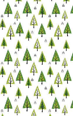 Rolgordijn verduisterend Getekend bos