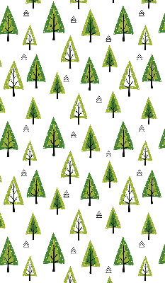 Rolgordijn verduisterend Getekend bos