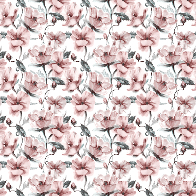 Rolgordijn voor het raam Roze bloemen