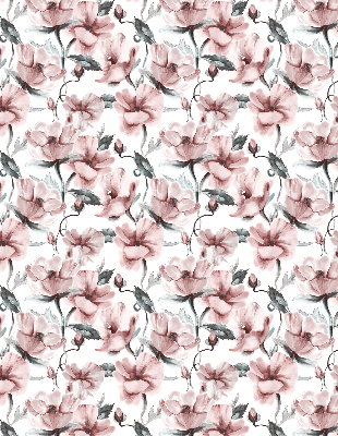 Rolgordijn voor het raam Roze bloemen