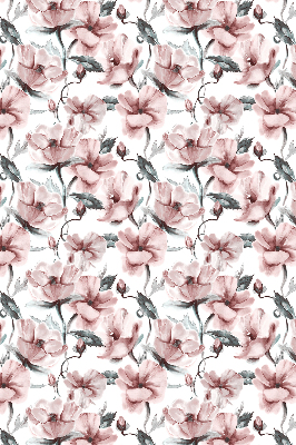 Rolgordijn voor het raam Roze bloemen