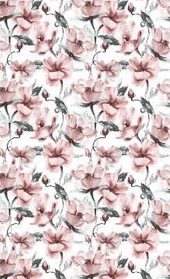 Rolgordijn voor het raam Roze bloemen