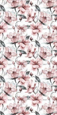 Rolgordijn voor het raam Roze bloemen