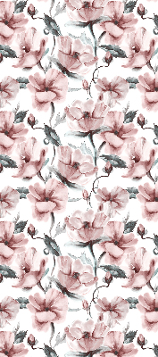 Rolgordijn voor het raam Roze bloemen