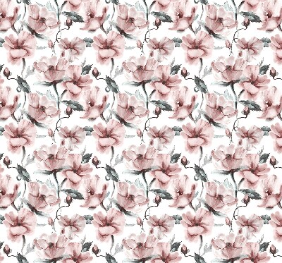 Rolgordijn voor het raam Roze bloemen