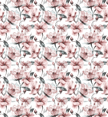 Rolgordijn voor het raam Roze bloemen