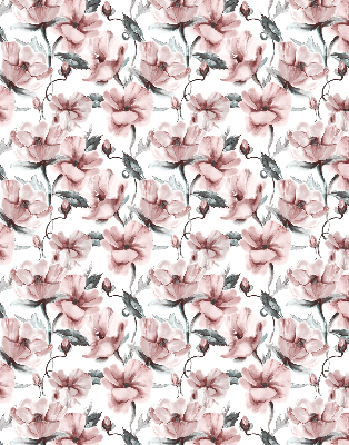 Rolgordijn voor het raam Roze bloemen