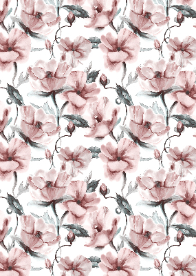 Rolgordijn voor het raam Roze bloemen