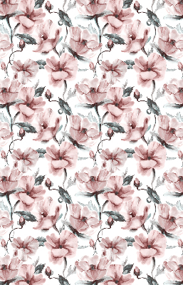 Rolgordijn voor het raam Roze bloemen