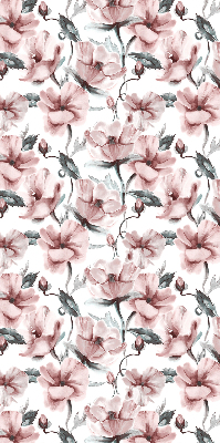 Rolgordijn voor het raam Roze bloemen