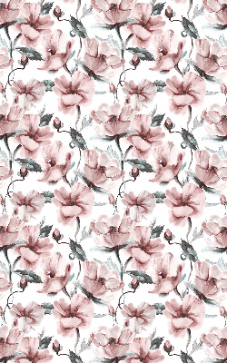 Rolgordijn voor het raam Roze bloemen