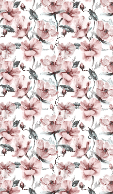 Rolgordijn voor het raam Roze bloemen