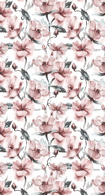 Rolgordijn voor het raam Roze bloemen