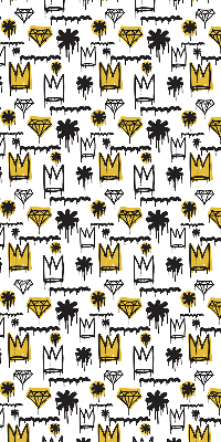 Rolgordijn verduisterend Getekende bloemen