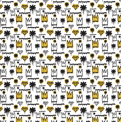 Rolgordijn verduisterend Getekende bloemen