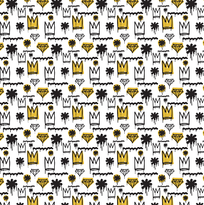 Rolgordijn verduisterend Getekende bloemen