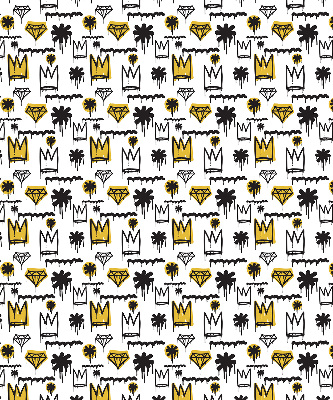 Rolgordijn verduisterend Getekende bloemen