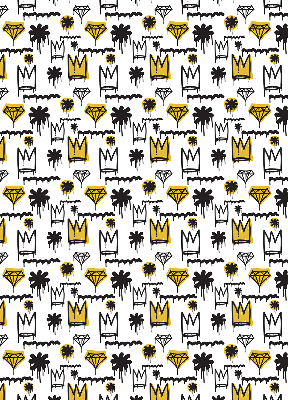 Rolgordijn verduisterend Getekende bloemen