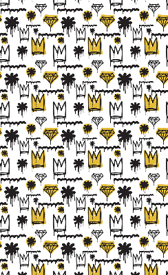 Rolgordijn verduisterend Getekende bloemen