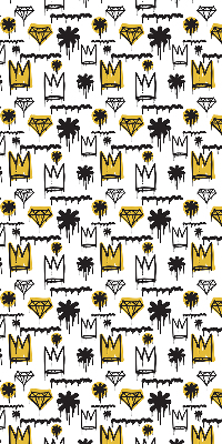 Rolgordijn verduisterend Getekende bloemen