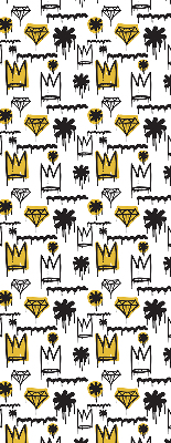 Rolgordijn verduisterend Getekende bloemen