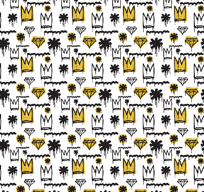 Rolgordijn verduisterend Getekende bloemen