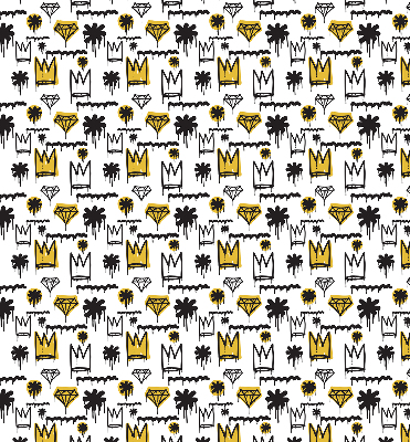 Rolgordijn verduisterend Getekende bloemen