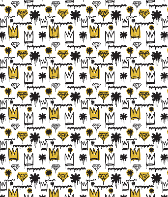 Rolgordijn verduisterend Getekende bloemen