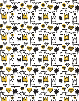 Rolgordijn verduisterend Getekende bloemen