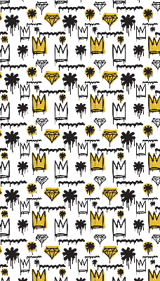 Rolgordijn verduisterend Getekende bloemen