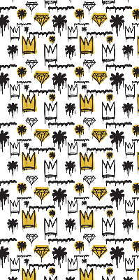 Rolgordijn verduisterend Getekende bloemen