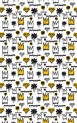 Rolgordijn verduisterend Getekende bloemen