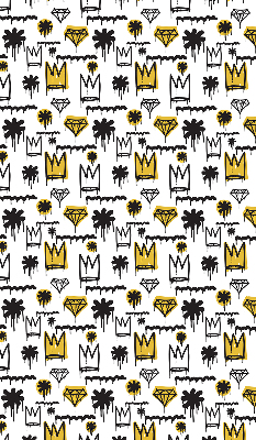 Rolgordijn verduisterend Getekende bloemen