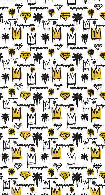 Rolgordijn verduisterend Getekende bloemen