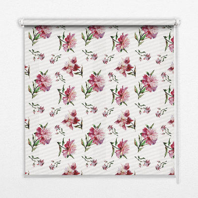 Rolgordijn verduisterend Roze bloem