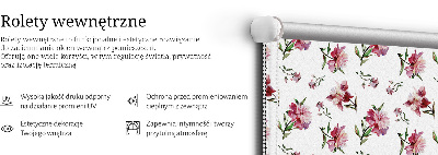 Rolgordijn verduisterend Roze bloem