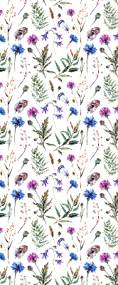 Rolgordijn voor het raam Kleurrijke bloemen