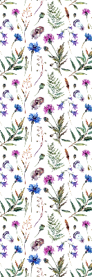 Rolgordijn voor het raam Kleurrijke bloemen