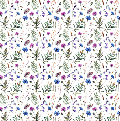 Rolgordijn voor het raam Kleurrijke bloemen