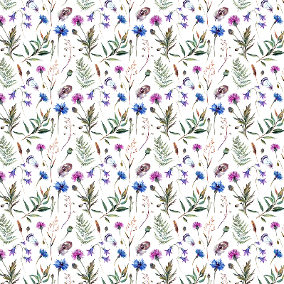 Rolgordijn voor het raam Kleurrijke bloemen