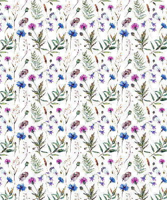 Rolgordijn voor het raam Kleurrijke bloemen