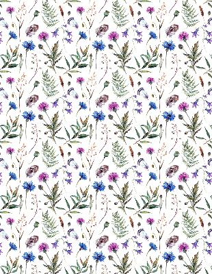 Rolgordijn voor het raam Kleurrijke bloemen